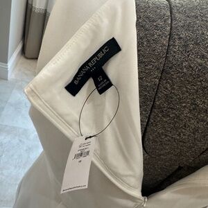 Banana republic dress cream white tags
